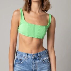 Nwt lime green olivaceous tank